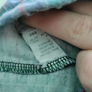 Green checkered leggings